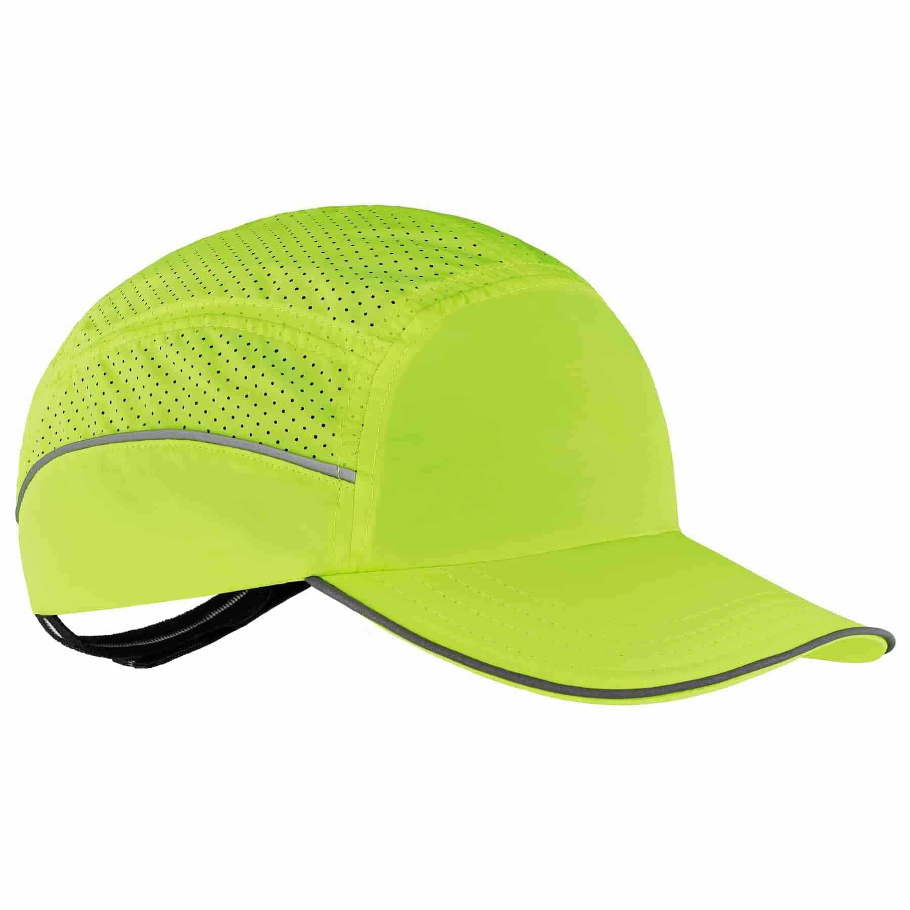 Ergodyne 23352 8955 Long Brim Lime Lightweight Bump Cap Hat - Moutools