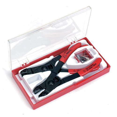 Proto J380 Retaining Ring Pliers Set with Replacement Tips - Moutools