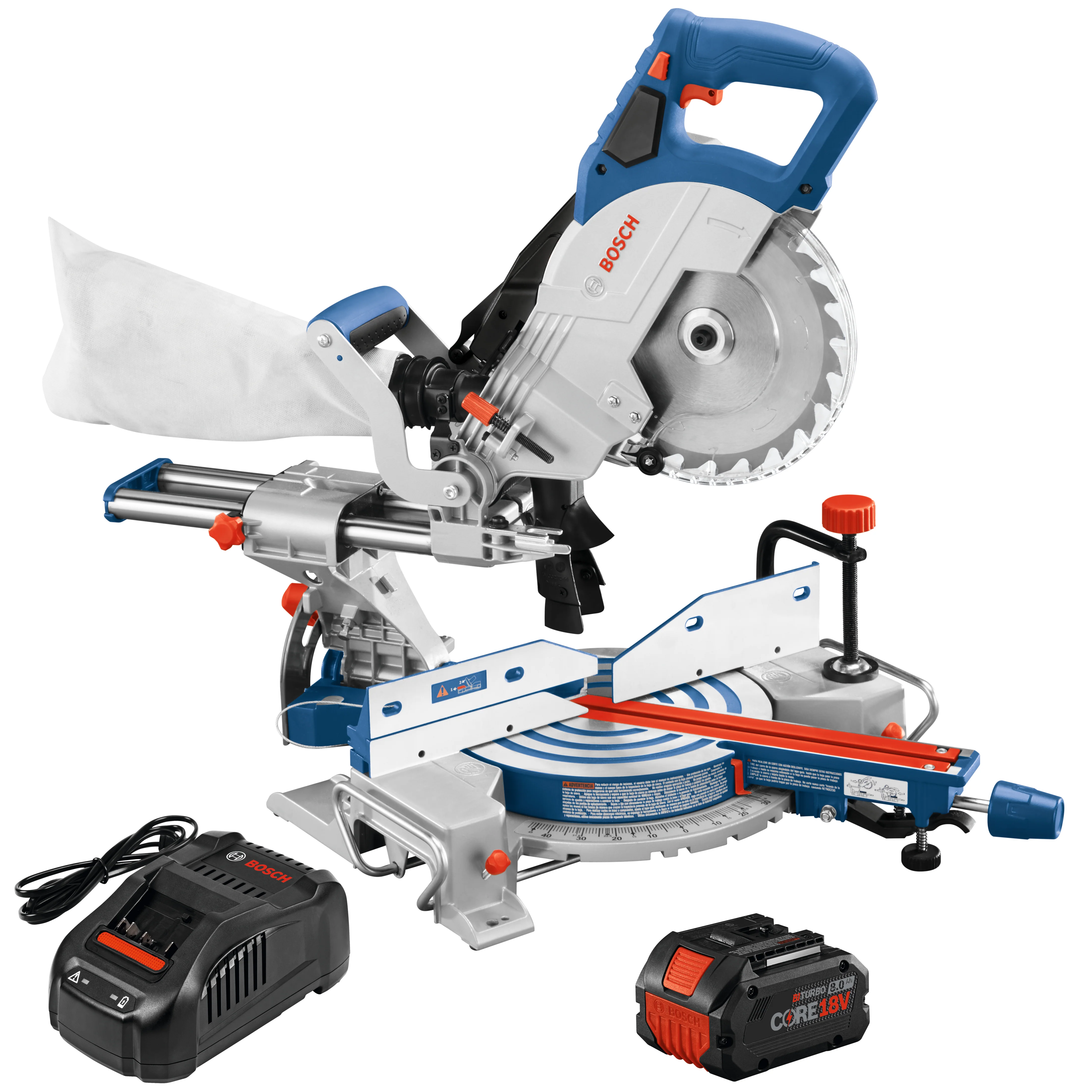 Bosch GCM18V-08N14 18V 8-1/2 In. Single-Bevel Slide Miter Saw Kit - Moutools