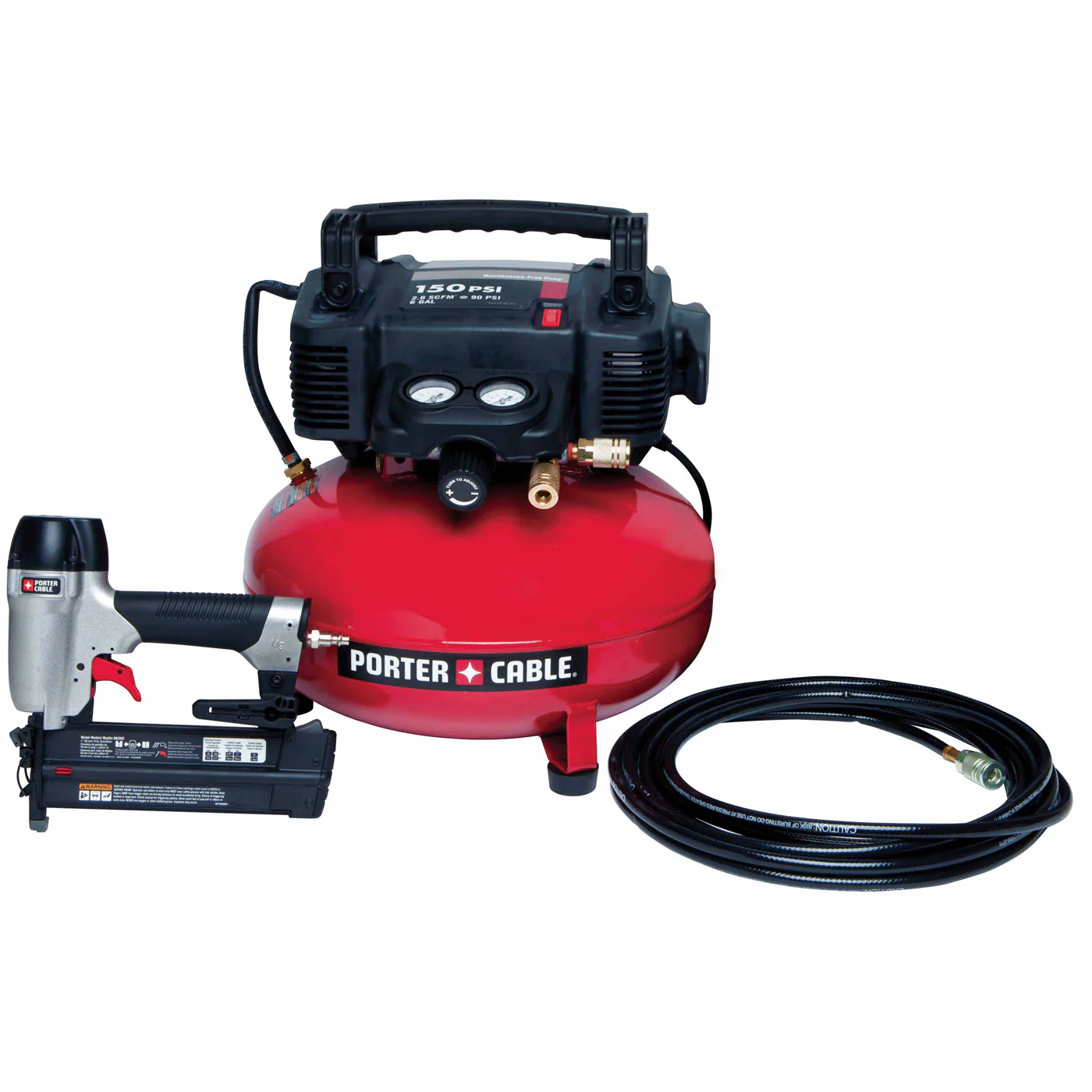 Porter Cable PCFP12236 Brad Nailer Air Compressor Combo Kit - Moutools
