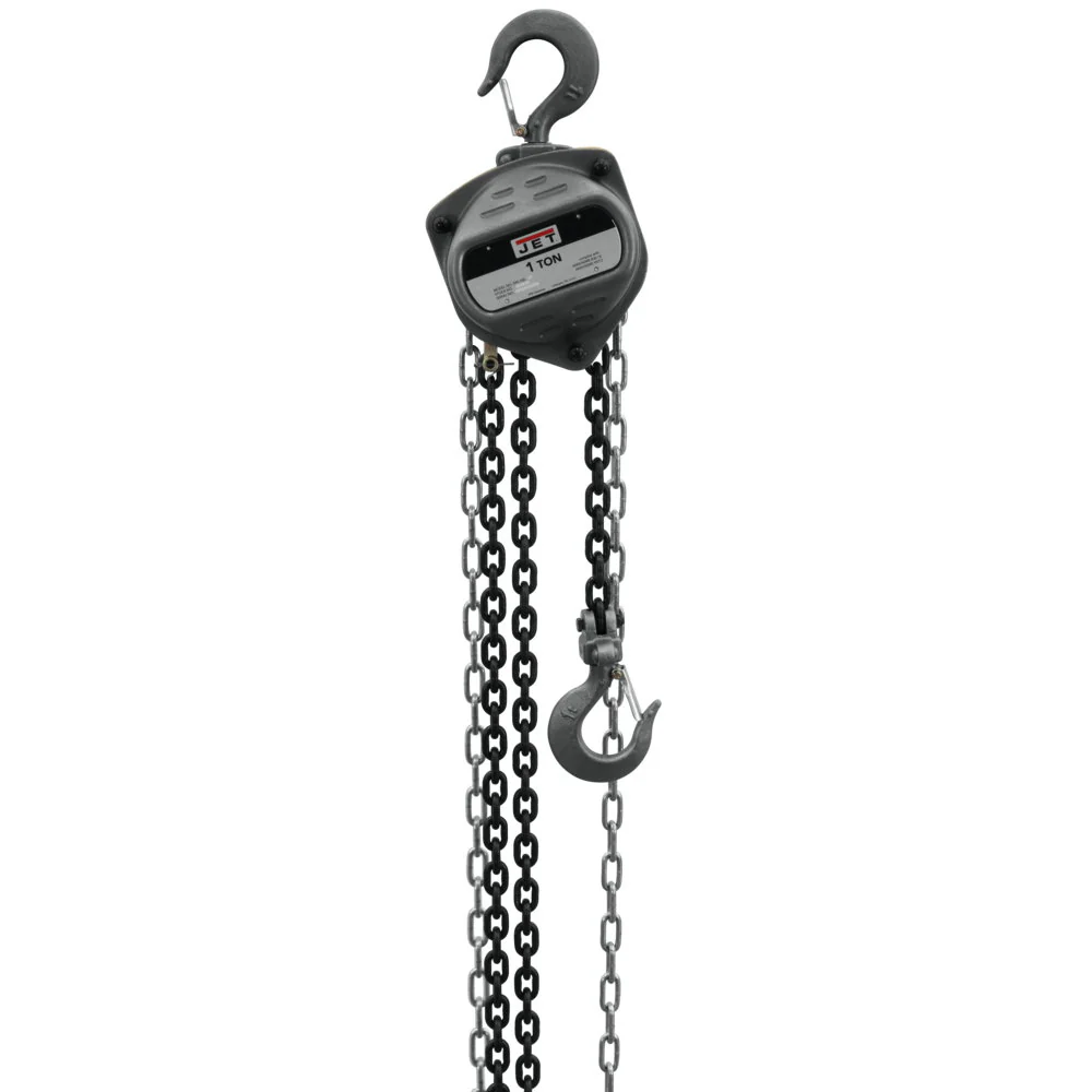 Jet JT9-101912 S90-100-20, 1-Ton Hand Chain Hoist With 20' Lift - Moutools