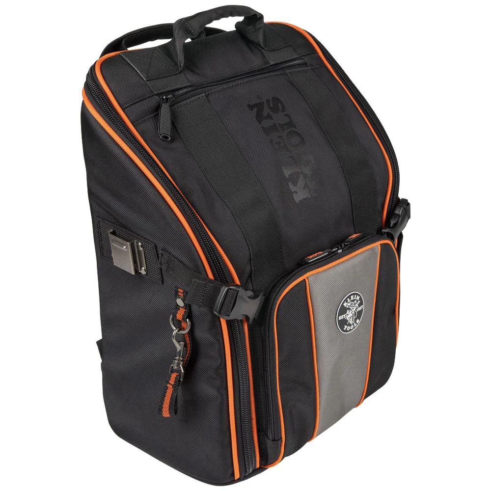 Klein 55482 Tradesman Pro™ Tool Station Tool Bag Backpack, 21 Pockets, 17.25-Inch - Moutools