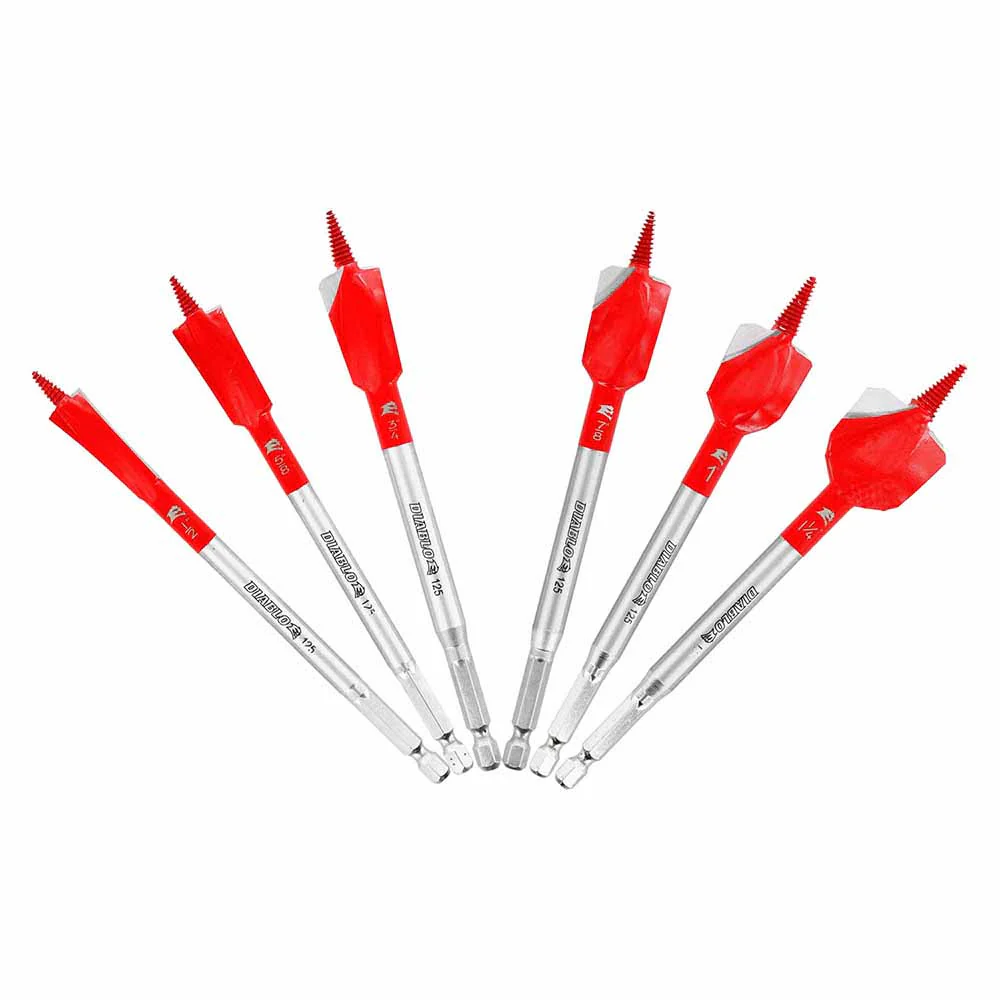 Diablo DSPD4920-S6 Diablo Demo Demon Spade Bit Set for Nail-Embedded Wood (6-Pieces) - Moutools