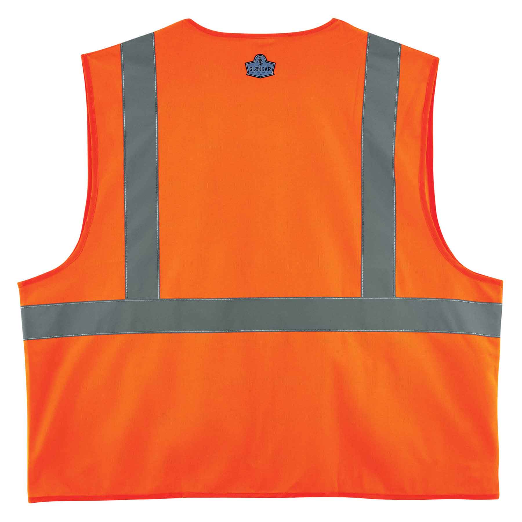 Ergodyne 21157 GloWear 8225Z Type R Class 2 Standard Solid Vest, 2XL/3XL, HV Orange - Moutools