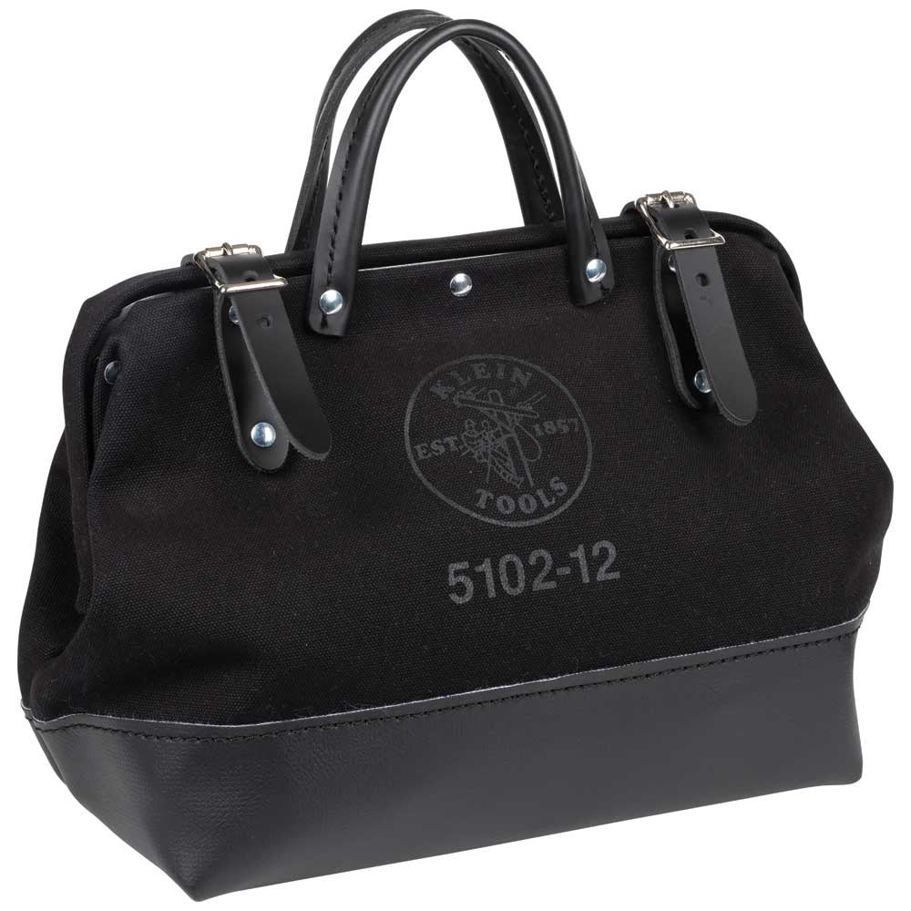 Klein 510212BLK Tool Bag, Black Canvas, 12