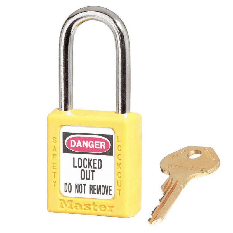 MasterLock 410kaylw Safety Lockout Yellow Keyed Alike 410 Series - Moutools