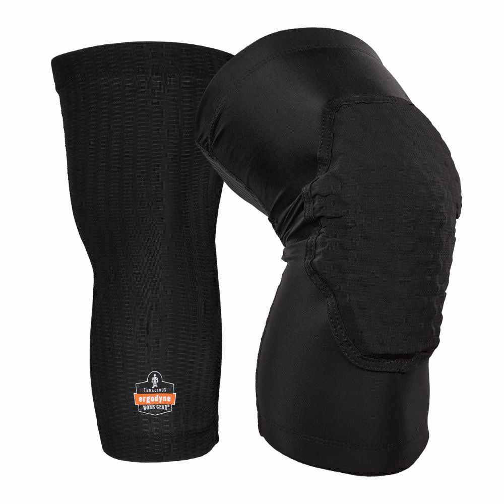Ergodyne 18525 525 S/M Black Lightweight Knee Sleeves Pair - Moutools