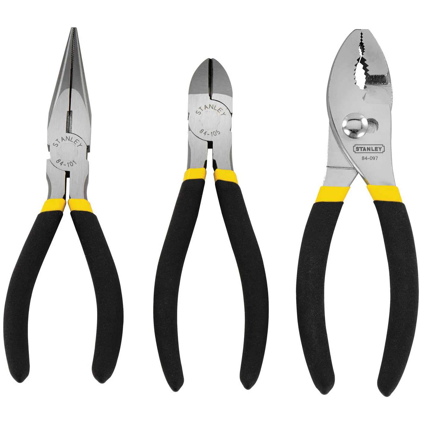 Stanley 84-114 Basic Plier Set - 3 Piece - Moutools