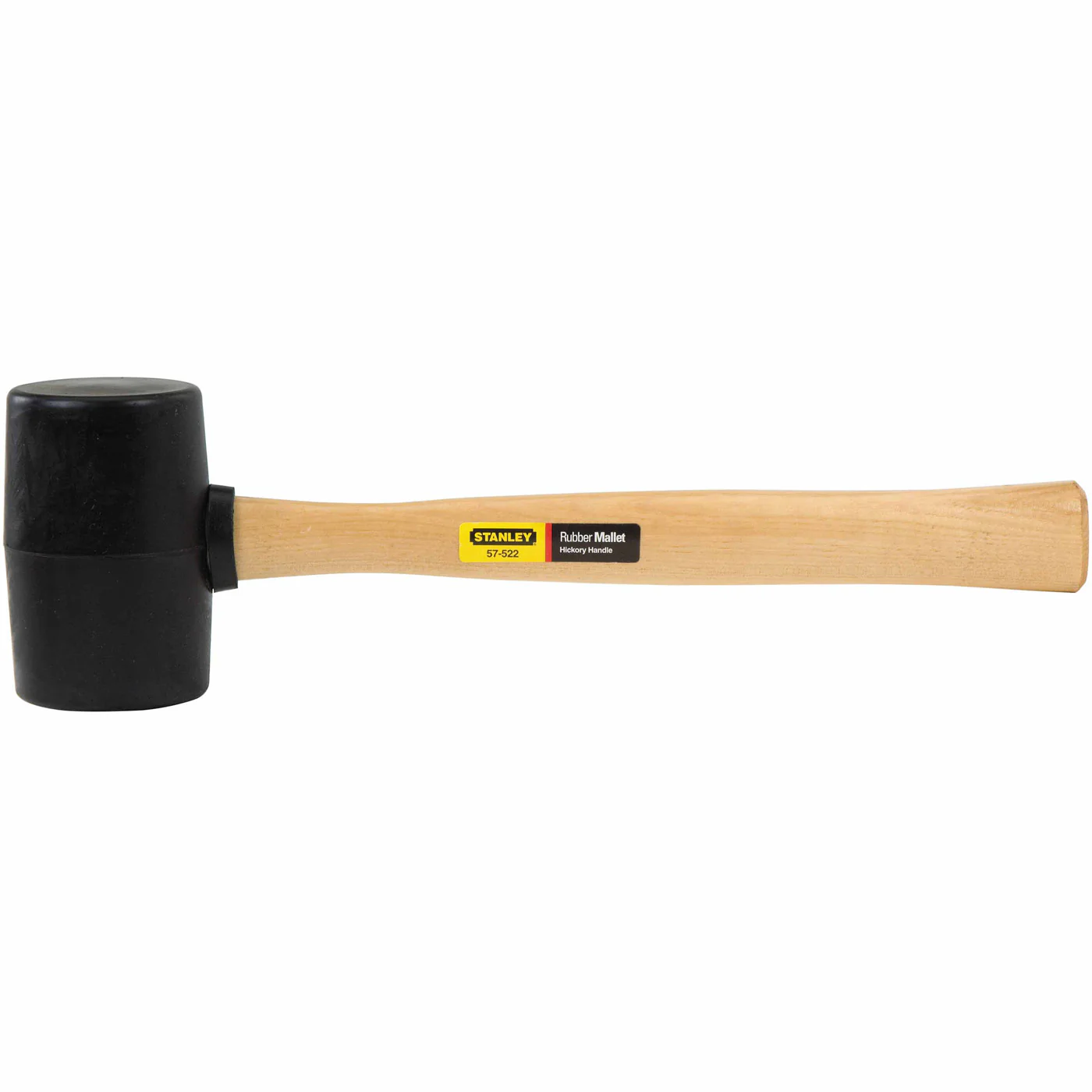 Stanley 57-522 Hickory Handle Rubber Mallet – 18 Oz - Moutools