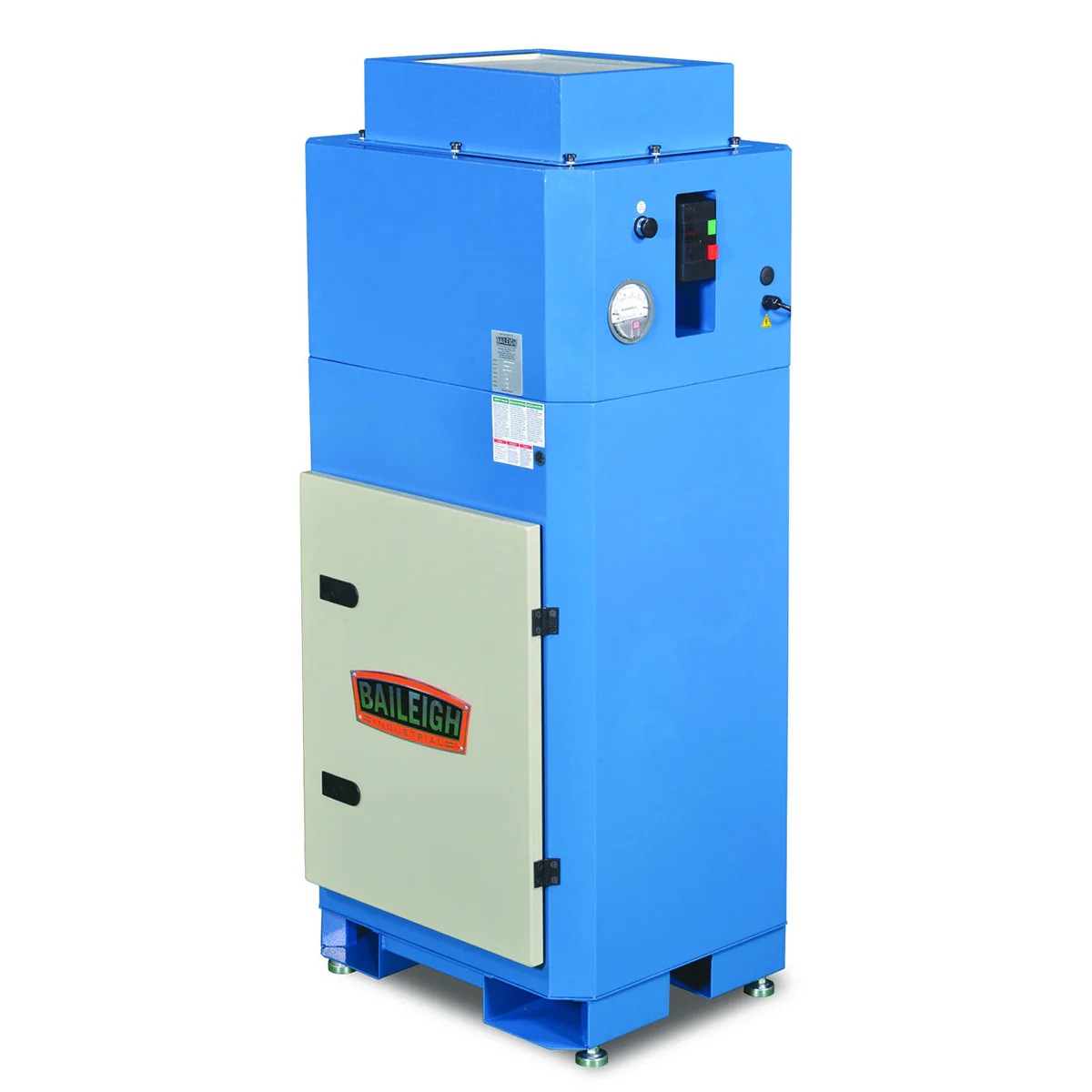 Baileigh Industrial BA9-1017633 MDC-1200-HD Heavy Duty Metal Dust Collector - Moutools