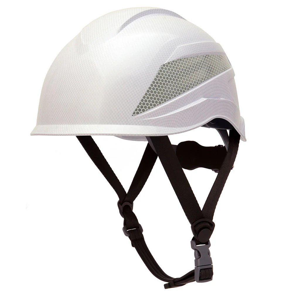Pyramex HP76116 Ridgeline XR7 Hard Hat Helmet White Graphite Design - Moutools