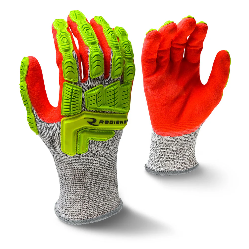 Radians RWG603XXL Cut Protection Level A5 Sandy Foam Nitrile Coated Glove, XXL - Moutools