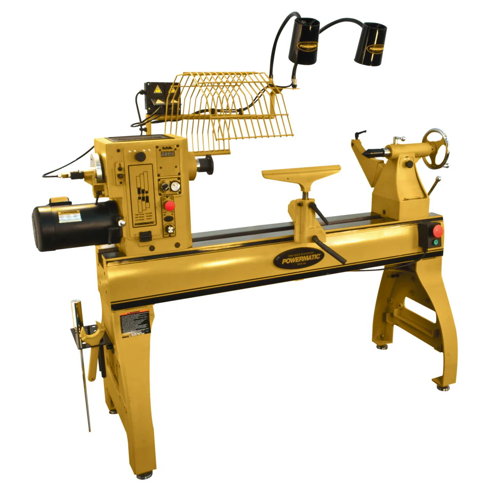 Powermatic PM9-1794224K 4224B Lathe with Lamp Kit, 3HP, 1 or 3PH, 220V - Moutools