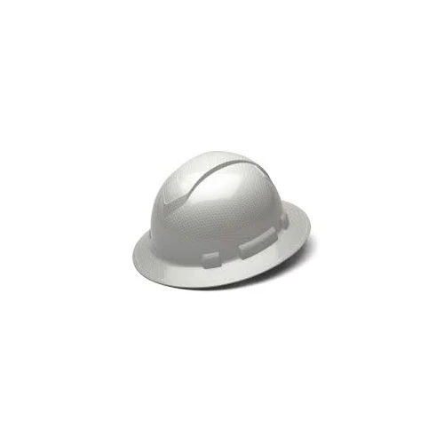 Pyramex HP54116S Ridgeline Full Brim Hard Hat, Matte White, 4-Point Ratchet - Moutools