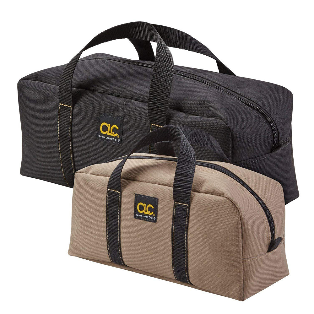 Custom Leather 1107 2 Utility Work Tool Bag Plumber Electrician Combo - Moutools