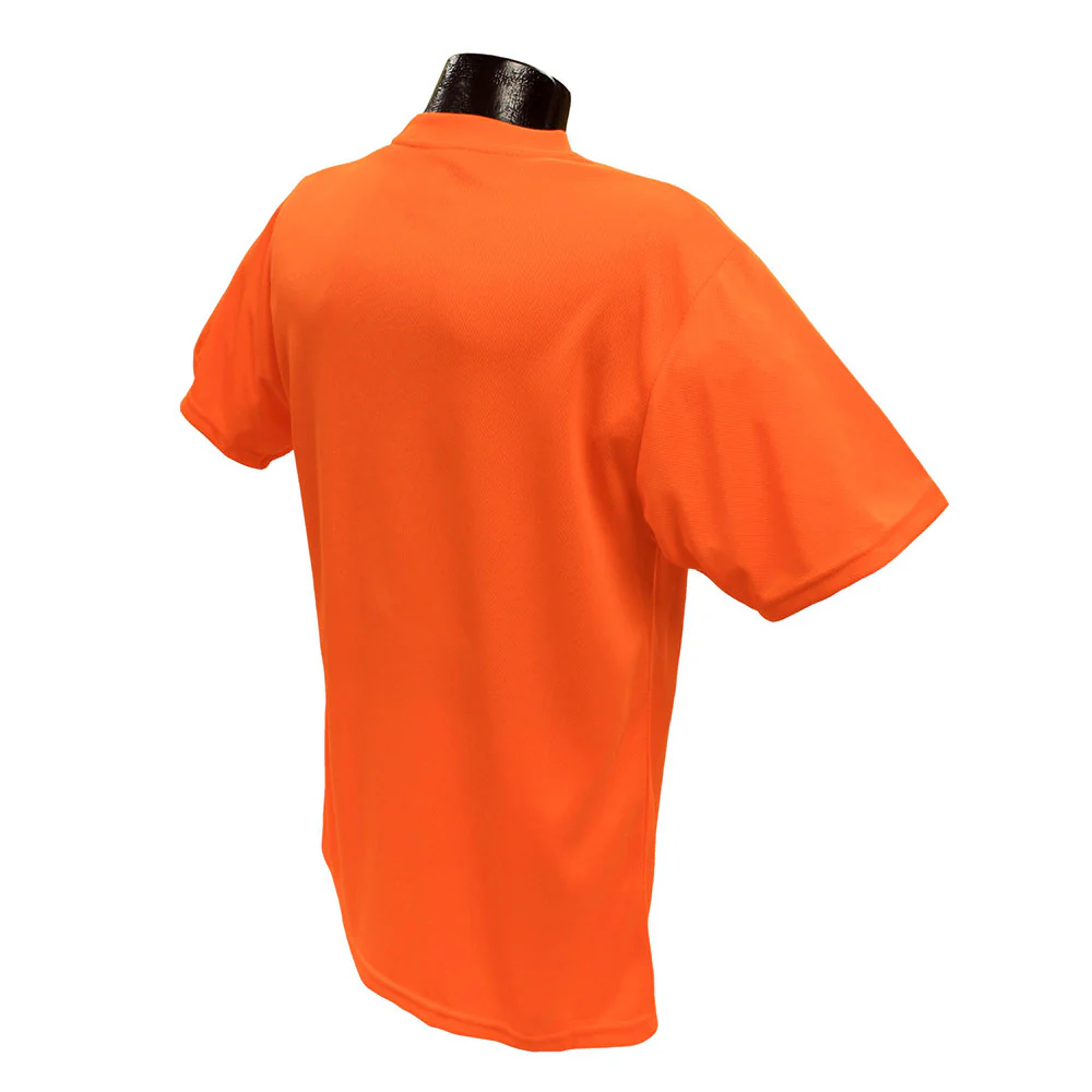 Radians ST11-NPOS-XL Non-Rated Short Sleeve Safety T-shirt w Max-Dri, Orange, XL - Moutools