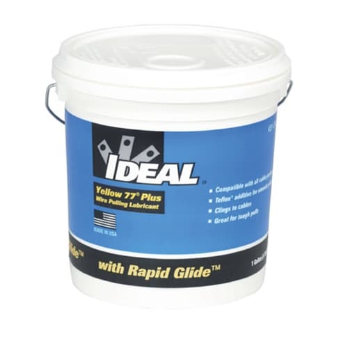 IDEAL 31-391 Yellow 77 Plus Wire Pulling Lubricant 1-Gallon Pail - Moutools