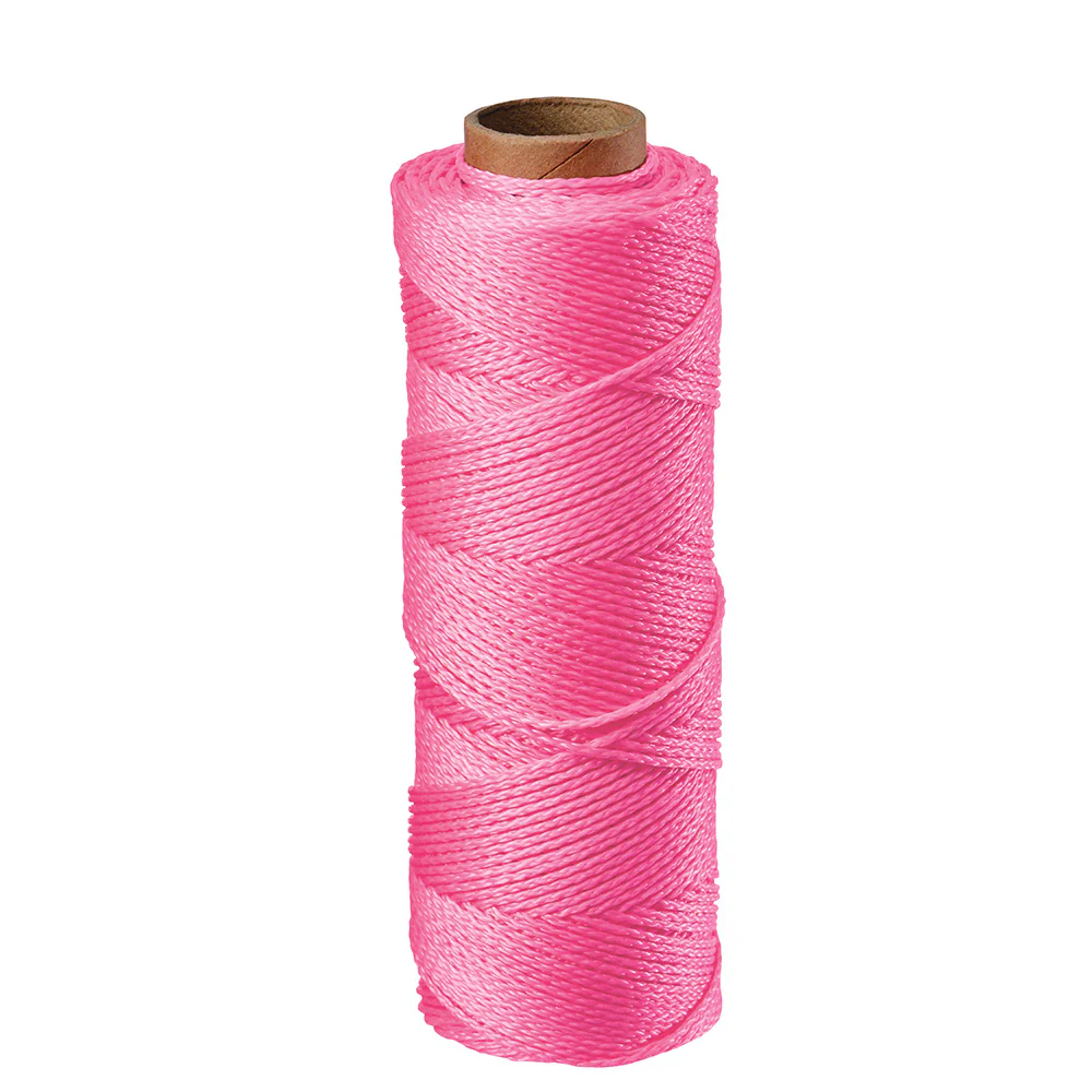 Empire Level 39-1000P 1000' Pink Braided Line Tube - Moutools
