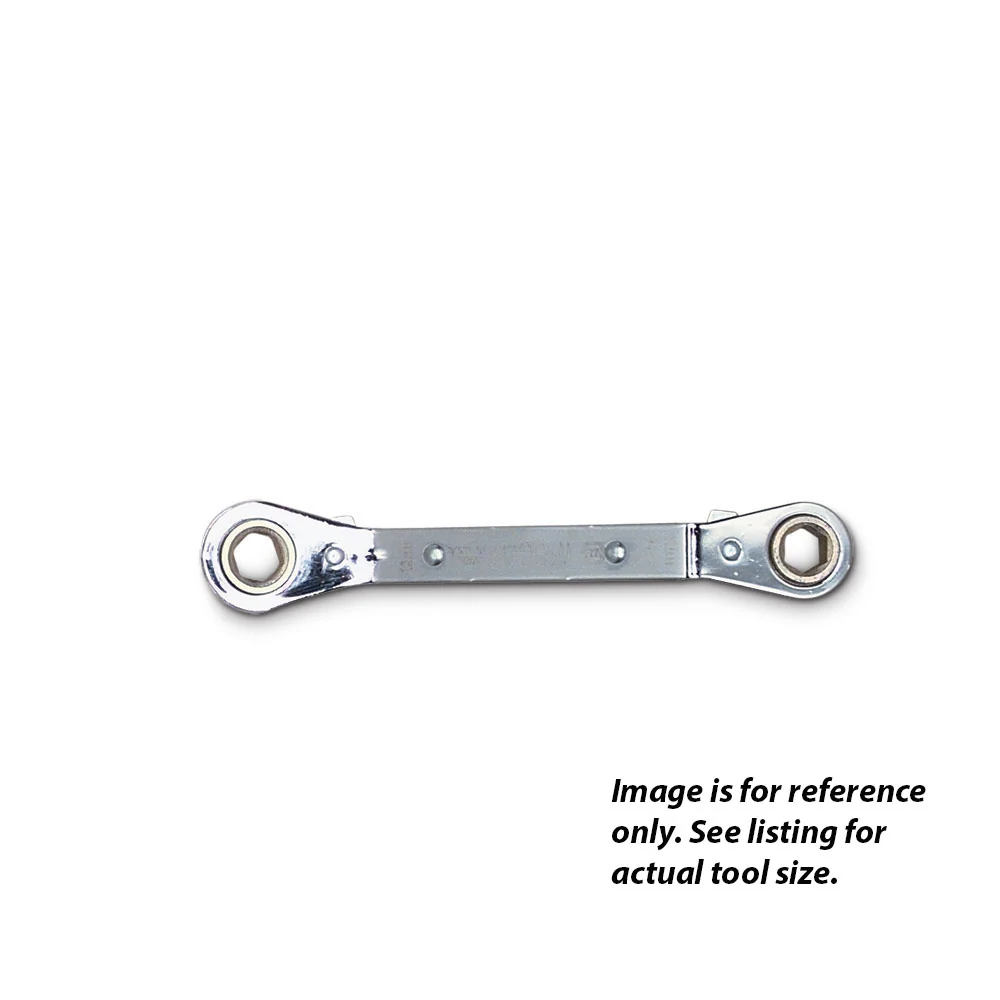 Wright Tool 9435 Offset Reverse Ratcheting Box Wrench 6 Point 13mm x 14mm - Moutools