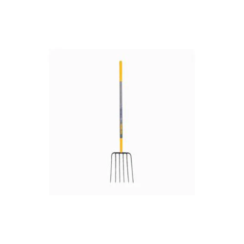 Union Tools 1838200 6-oval tine Manure Fork, 48-in handle - Moutools
