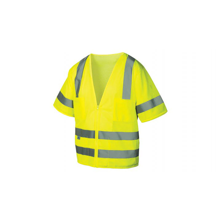 Pyramex RVZ3110X5 Safety Vest - Hi-Vis Lime - Size 5X Large - Moutools