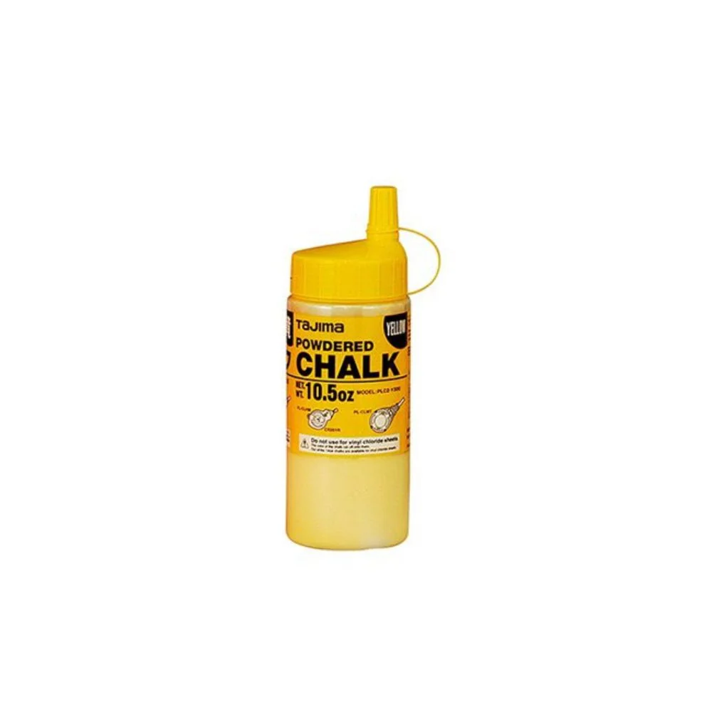 Tajima PLC2-Y300 Chalk-Rite Ultra Fine Chalk 10.5 oz. Yellow - Moutools