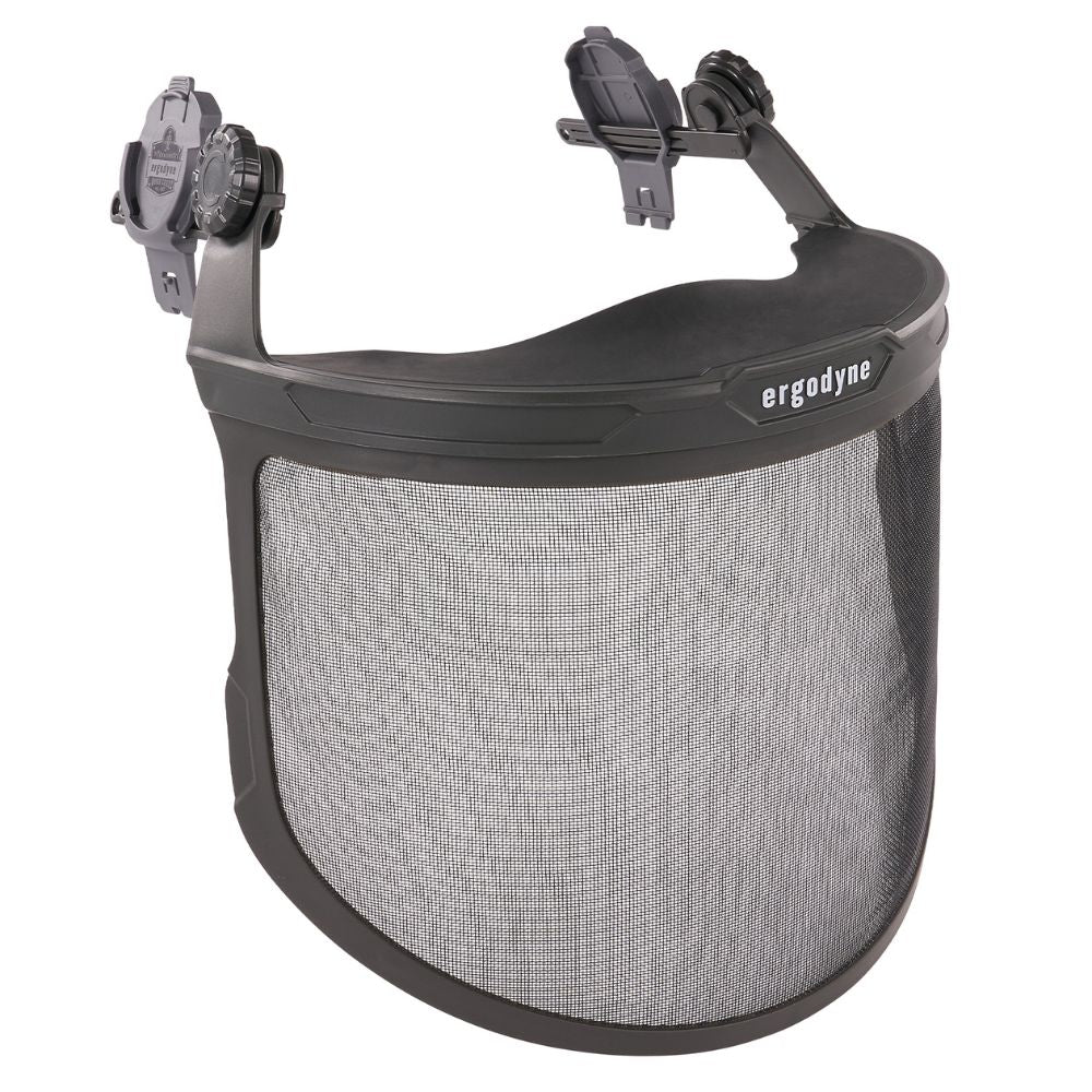 Ergodyne 60247 #8989 Gray Mesh Face Shield for Hard Hat & Safety Helmet - Moutools