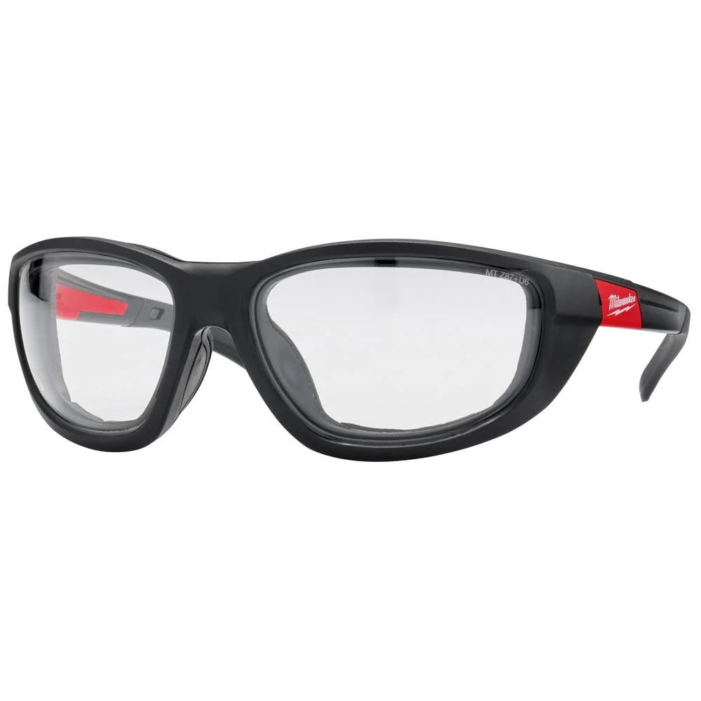 Milwaukee 48-73-2041 Clear High Performance Safety Glasses with Gasket (Polybag) - Moutools