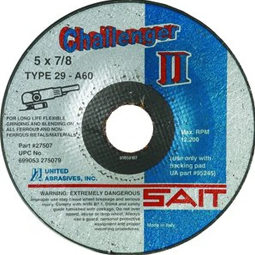 Sait 27506 36 Grit Flexible Grinding/Blending Wheel - Moutools