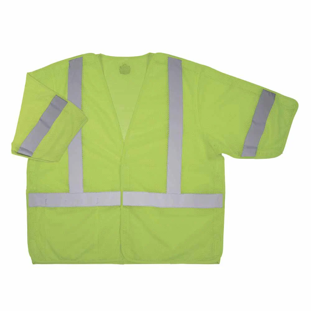 Ergodyne 23057 8315BA 2XL/3XL Lime Hi Vis Breakaway Safety Vest HL - Moutools