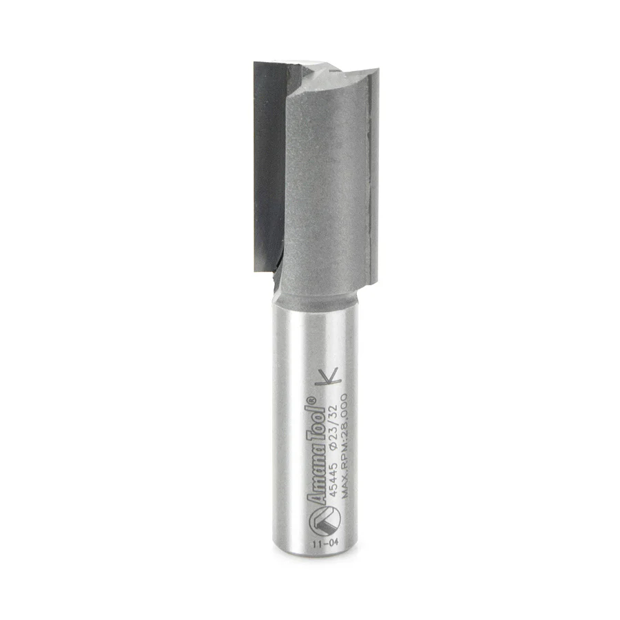 Amana 45445 2 Flute 23/32 Diameter 1/2 Shank Router Bit - Moutools