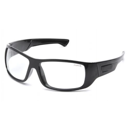 Pyramex SB8510DT Furix Clear Anti-Fog Lens Safety Glassses with Black Frame - Moutools