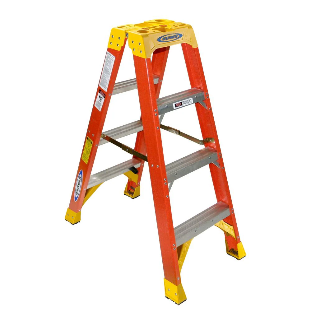 Werner T6204 4ft Type IA Fiberglass Twin Ladder - Moutools