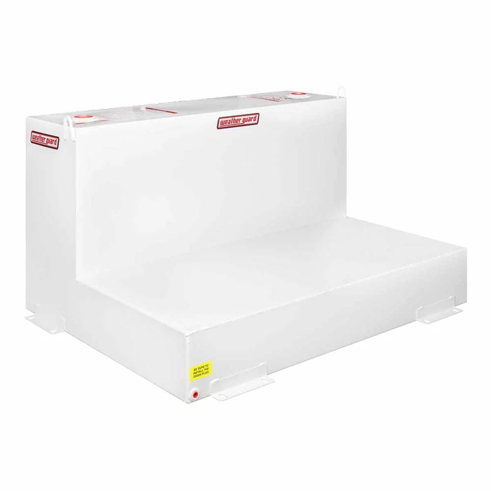 Weatherguard 362-3-02 Transfer Tank, L-Shape, 110 Gallon - Steel, White Finish - Moutools