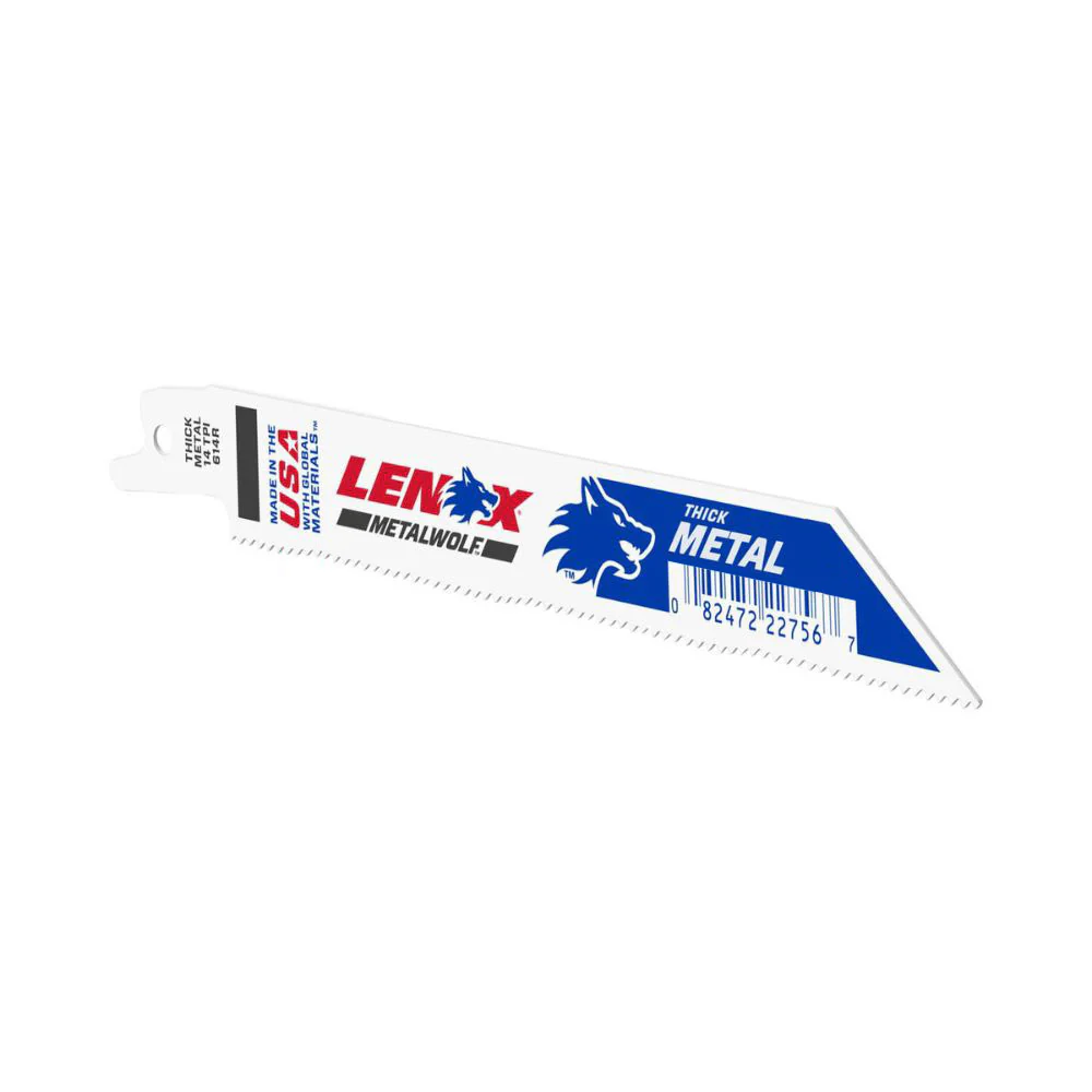 Lenox 22756OSB614R METALWOLF 6 in. 14 TPI WAVE EDGE Reciprocating Saw Blade - Moutools