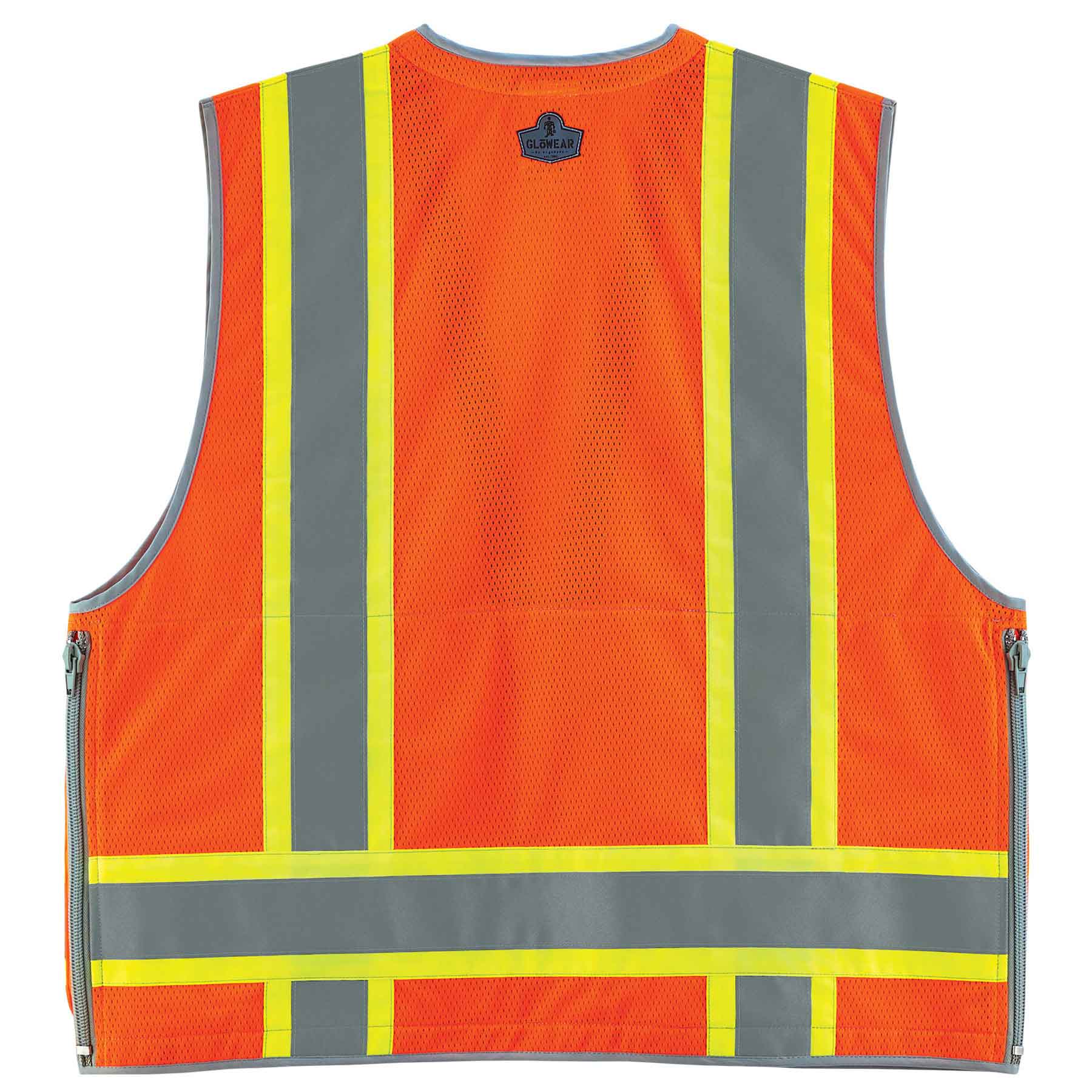 Ergodyne 21459 GloWear 8254HDZ Type R Class 2 Heavy-Duty Surveyors Vest, 4XL/5XL, HV Orange - Moutools