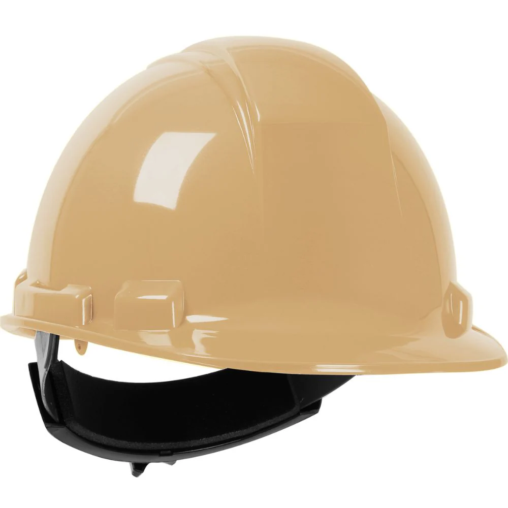 PIP 280-HP241R-10 Whistler Cap Style Hard Hat, HDPE Shell, 4-Point Textile Suspension, Ratchet Adjustment - Beige - Moutools