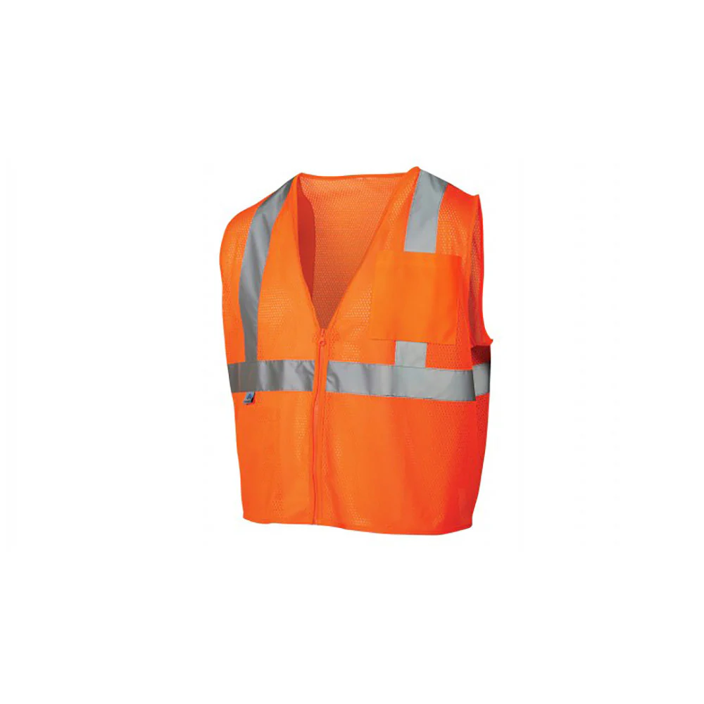 Pyramex RVZ2120XL Safety Vest - Hi-Vis Orange - Size Extra Large - Moutools