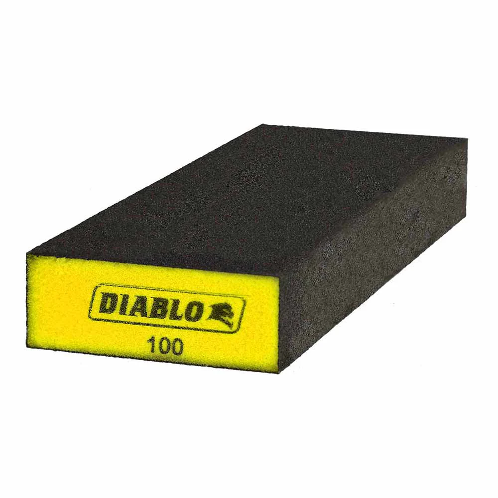 Diablo DFBBLOCBFN01G Extended Flat 100-Grit (Fine) Sanding Sponge - Moutools