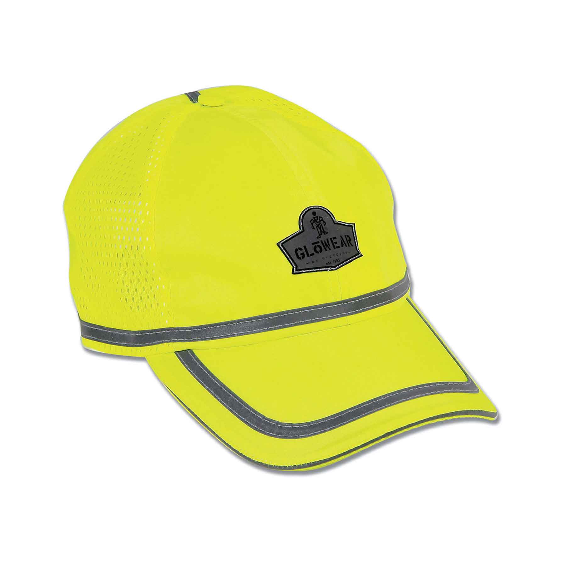 Ergodyne 23239 GloWear 8930 Hi-Vis Baseball Cap, HV Lime - Moutools