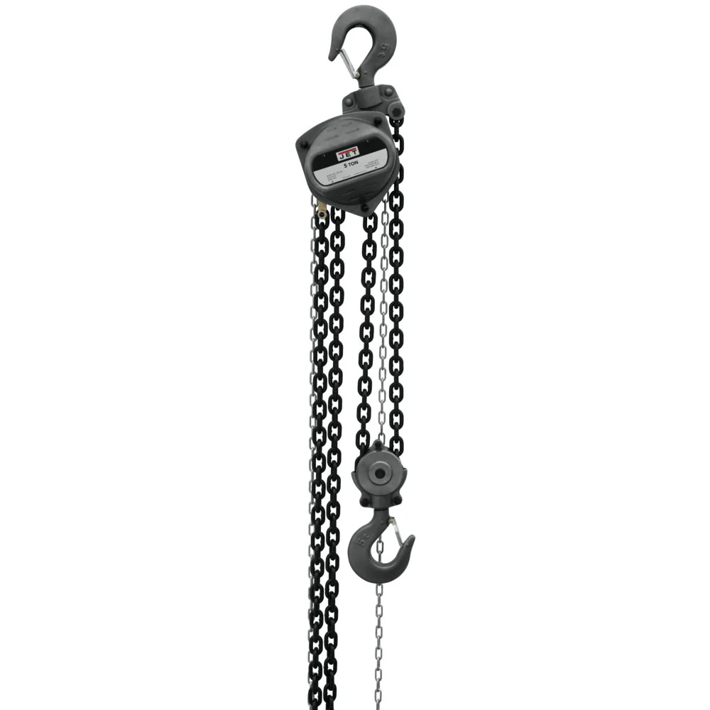 Jet JT9-101952 S90-500-20, 5-Ton Hand Chain Hoist With 20' Lift - Moutools