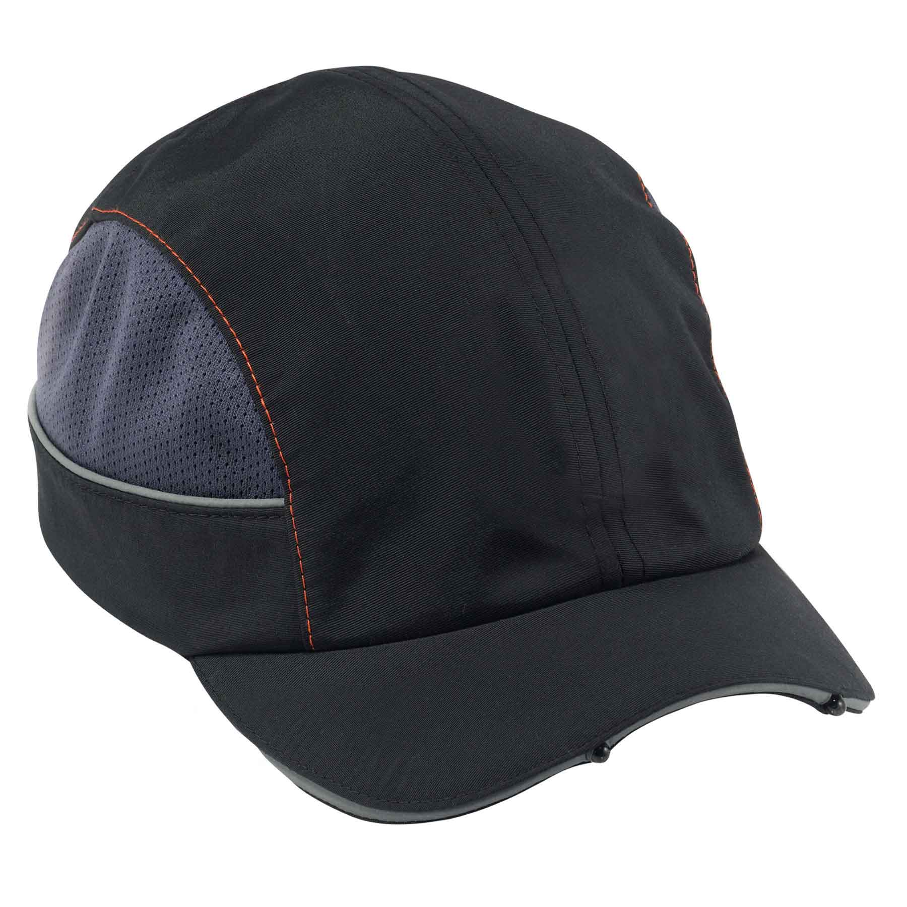 Ergodyne 23370 Skullerz 8960 Bump Cap with LED Lighting Technology, Black - Moutools