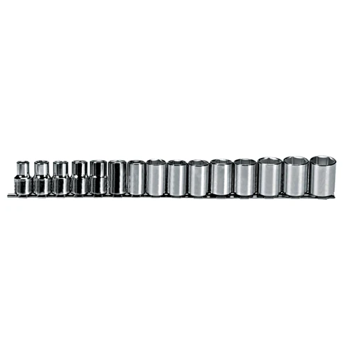 Proto J54205 Metric Socket 1/2 Dr. 6 Pt. 15 Piece Set - Moutools
