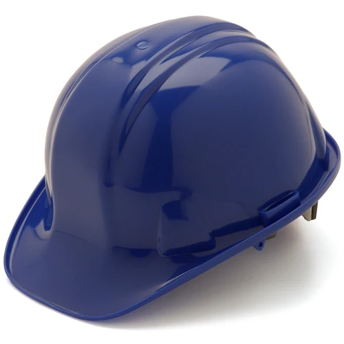 Pyramex HP16160 Blue Cap Style 6 Point Ratchet Suspension Hard Hat - Moutools