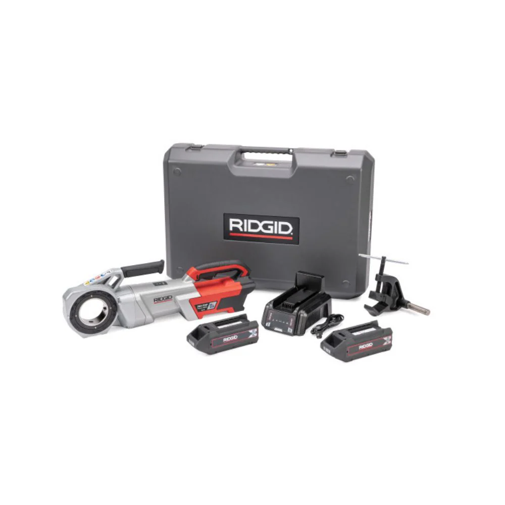 Ridgid 72013 760 FXP Power Drive (12-R), 2x 4Ah FXP Batteries, FXP Charger, Support Arm, Case - Moutools