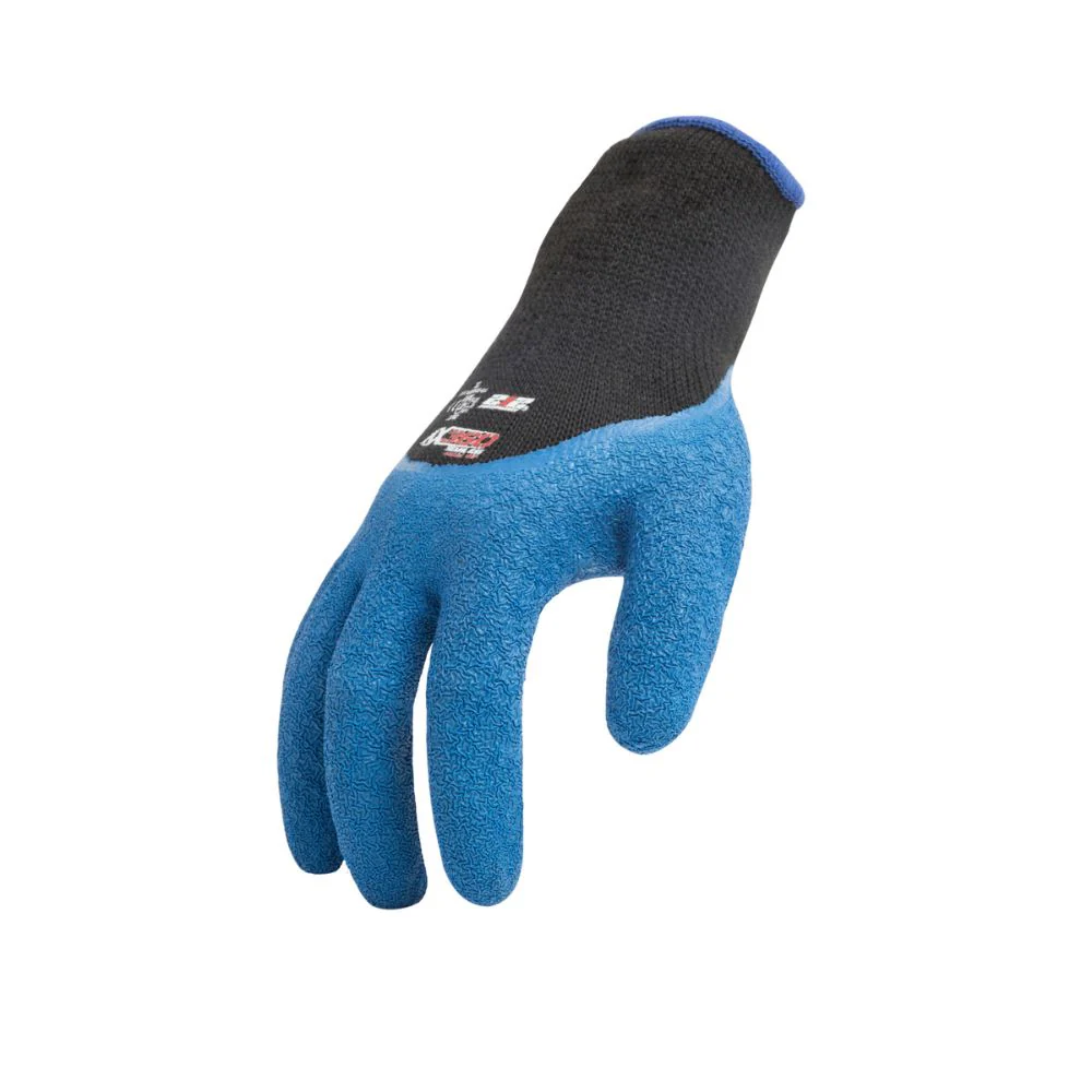212 Performance AXCRG-05-010PR AX360 Latex-dipped Crinkle Grip Cut Resistant Gloves (EN Level 2 / ANSI A2), Large Blue;Black - Moutools