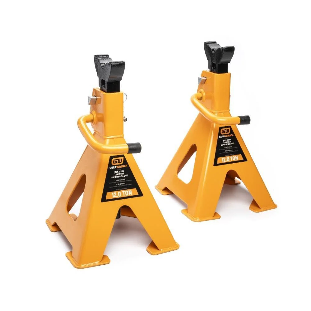 GearWrench GWJS12T 12 Ton Ratcheting Jack Stand - 2 Per Pack - Moutools