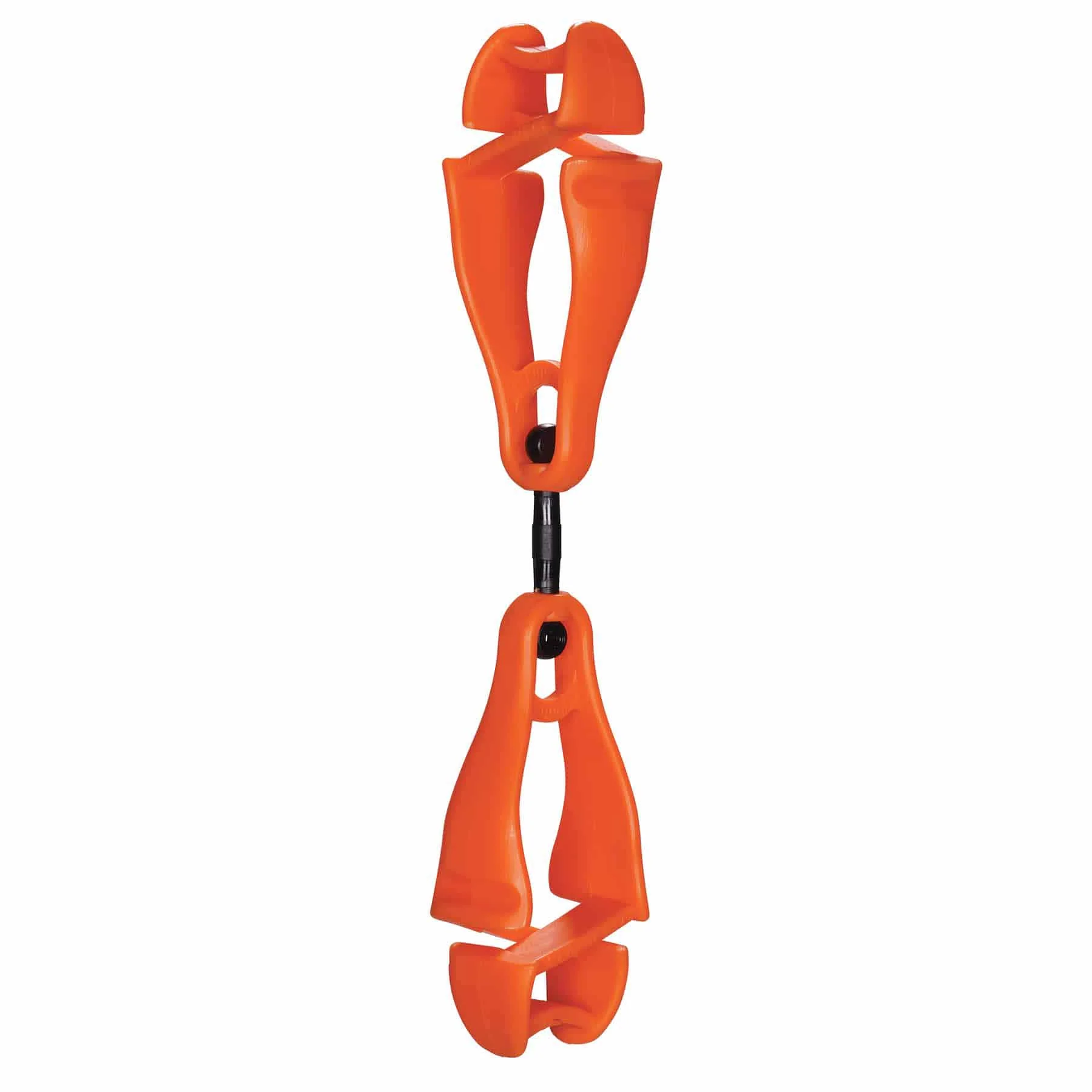 Ergodyne 19418 3420  Orange Swivel Glove Clip Holder - Dual Clips - Moutools
