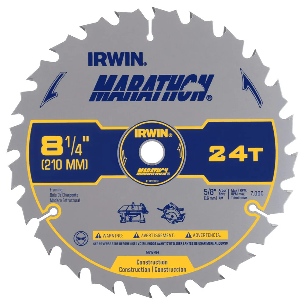 Irwin 14050ZR Saw Blade 8-1/4