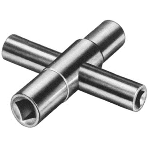Pasco 1701 4-Way Key, Die Cast for Stopcocks, Sillcocks, and Valves 1/4